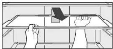 PANASONIC NR-F503GT-T7 - Glass tray (only the second shelf from the top) - 1