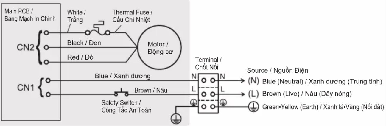 PANASONIC F-56XPG - Wiring diagram / So đồ nói dây - 1