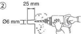 25 mm Ø6 mm