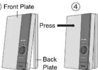 Front Plate Press Back Plate ④