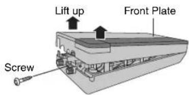 Lift up Front Plate Screw