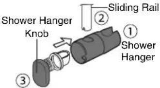 PANASONIC DH-4UP1 - Shower Hanger installation. - 4