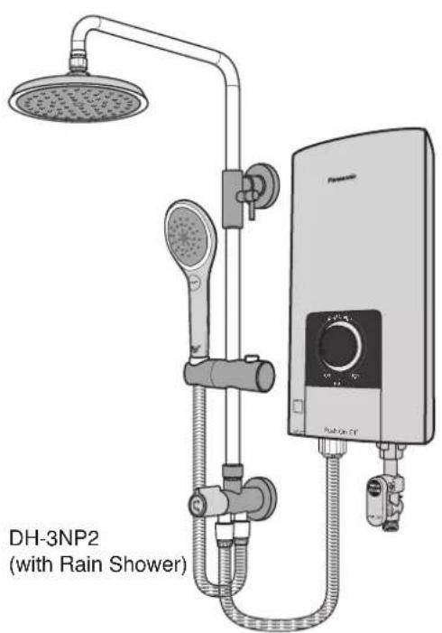 PANASONIC DH-3NS2 - Pancuran Mandi Elektrik (Penggunaan Rumah Tangga) Electric Home Shower (Household Use) - 1