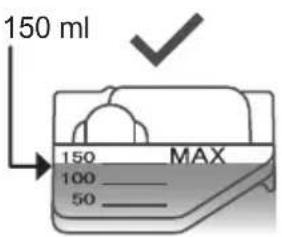 150 ml 150 MAX 100 50