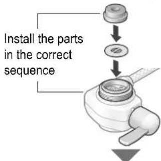 Install the parts in the correct sequence