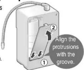 Align the protrusions with the groove.