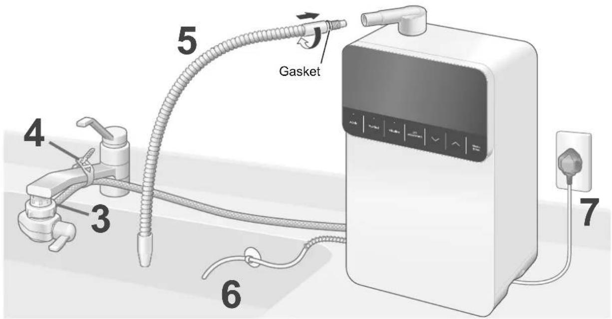 4 3 5 Gasket 6 7