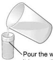 Pour the w it is a w