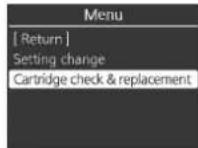 PANASONIC TK-AS700 - Reset the cartridge usage amount. - 2
