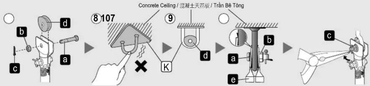 PANASONIC F-60DGN - Cách lắp đặt - 1