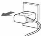 PANASONIC EW-DJ31 - 為了安全及省電,請在充電完成之後拔除電源插頭。 - 1