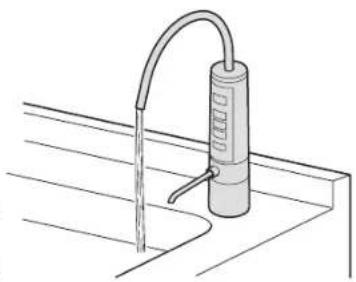 PANASONIC TK-AB50 - Choose Purified and press Water Stop/Flow to run purified water th - 1