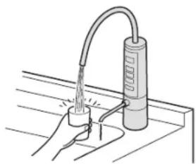 PANASONIC TK-AB50 - Place the water generated by this machine in a regular cup. - 2