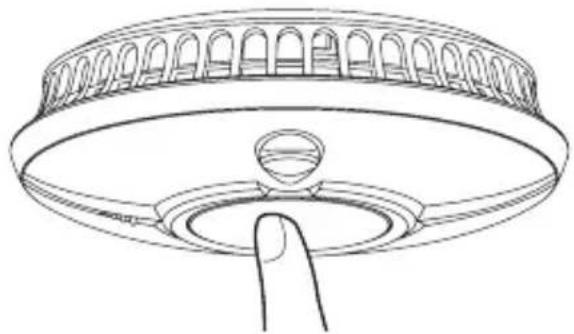 Line drawing of a circular object with arched top and central knob, no text or symbols present