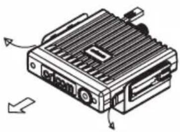 Oricom DTX4200XP - Mounting the UHF radio - 2