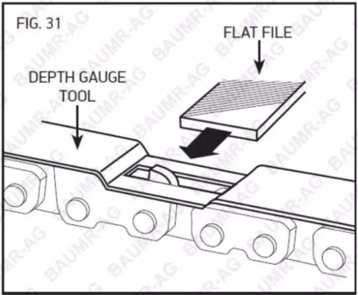 FIG. 31 DEPTH GAUGE TOOL FLAT FILE