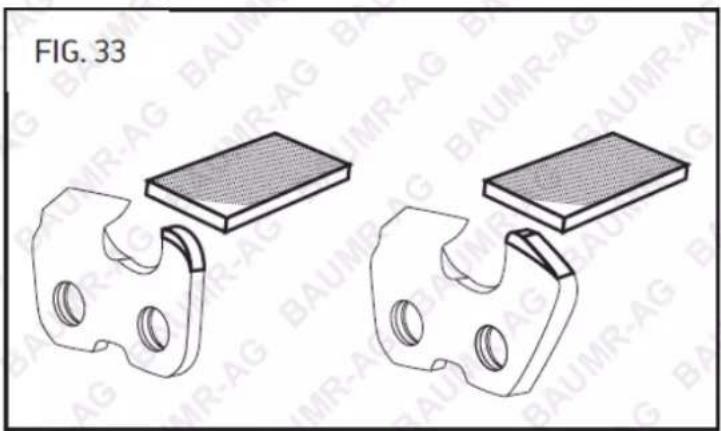 Baumr-AG SC7 - Sharpening the Saw Chain - 3