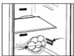 BEKO RDNT401E40VZHFSGB - Recommendations for the fresh food compartment \*optional - 1