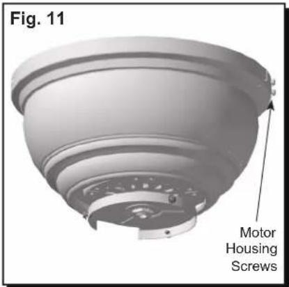 Fig. 11 Motor Housing Screws