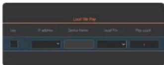 Local File Play Use Print/Address Derive Name Local File Play count