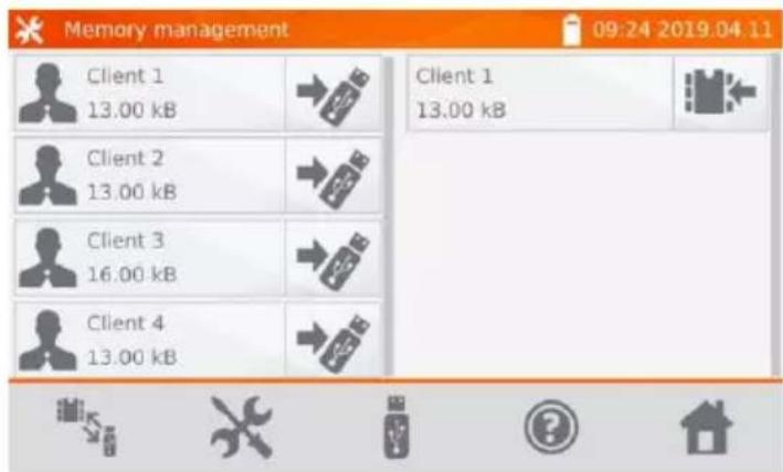 Memory management 09:24 2019.04.11 Client 1 13.00 kB Client 2 13.00 kB Client 3 16.00 kB Client 4 13.00 kB Client 1 13.00 kB