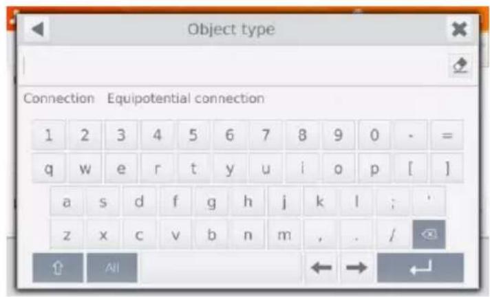 Object type Connection Equipotential connection 1 2 3 4 5 6 7 8 9 0 - = q w e r t y u i o p [ ] a s d f g h j k l ; ' z x c v b n m , . / All