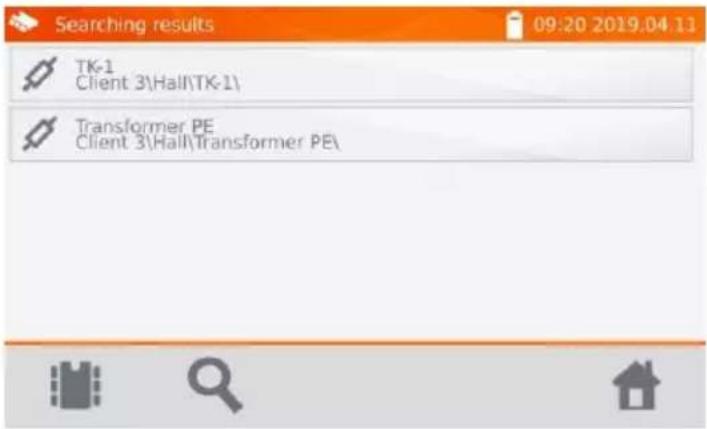 Searching results 09:20 2019.04.13 TK-1 Client 3\Hall\TK-1\ Transformer PE Client 3\Hall\Transformer PE\