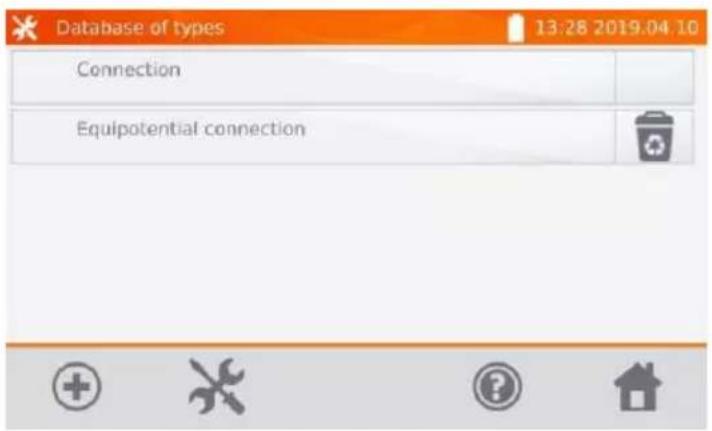 Database of types 13:28 2019.04.10 Connection Equipotential connection