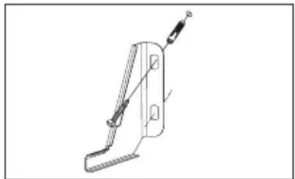 AMICA AC6122X - Mounting the overturning prevention bracket. - 2