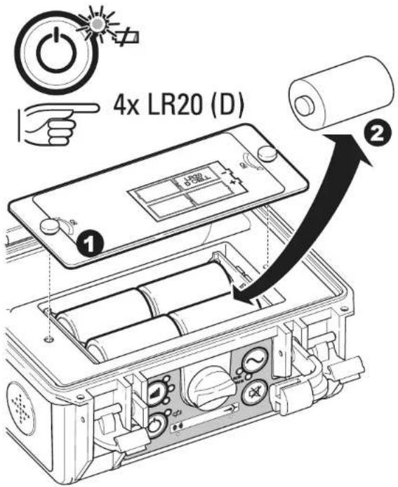 4x LR20 (D) ① ②