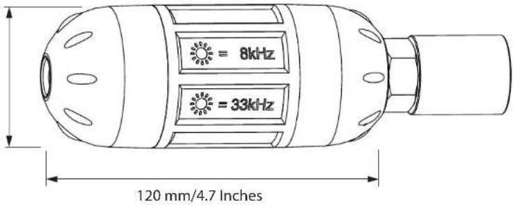 8kHz 33kHz 120 mm/4.7 Inches