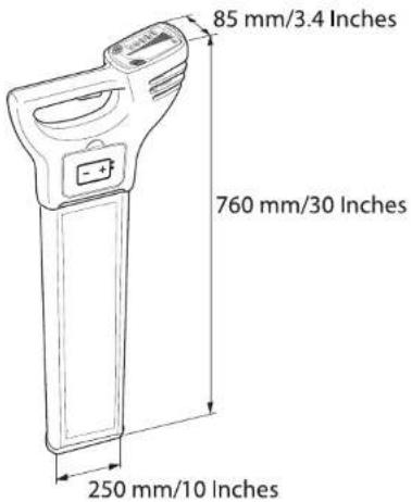 85 mm/3.4 Inches 760 mm/30 Inches 250 mm/10 Inches