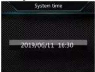 System time 2019/06/11 16:30
