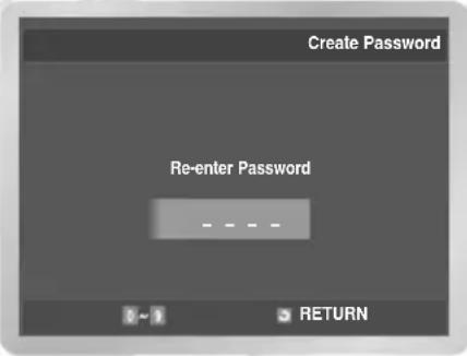 Create Password Re-enter Password RETURN