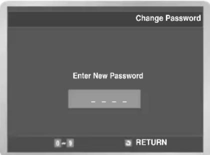 Change Password Enter New Password RETURN