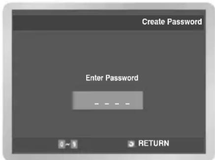 Create Password Enter Password RETURN