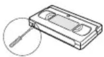 SAMSUNG DVD-V7575 - Protecting a Recorded Cassette - 1