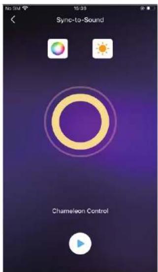 Sync-to-Sound Chameleon Control