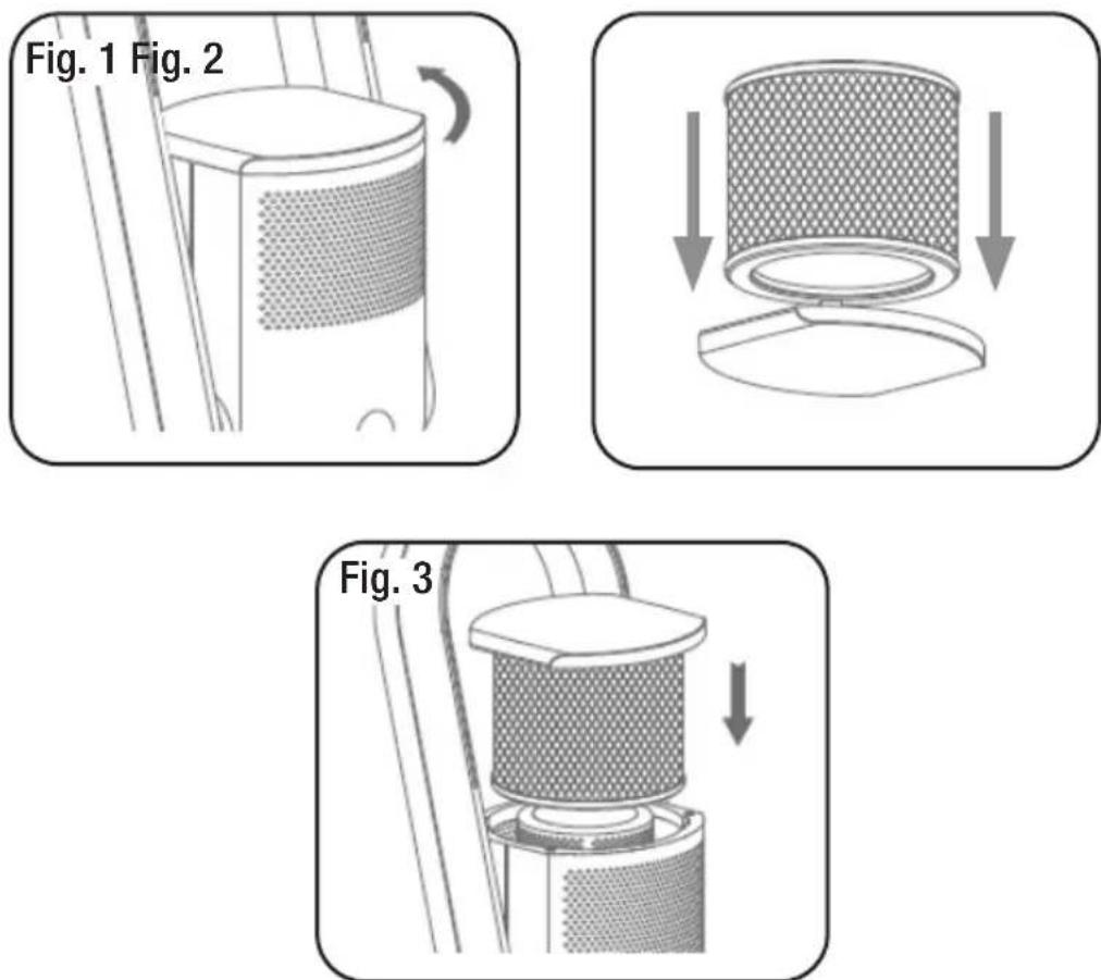 Stirling BF21APF - Installing the filter into the fan - 1