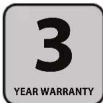3 YEAR WARRANTY