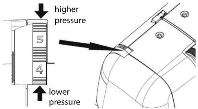 higher pressure 5 4 lower pressure