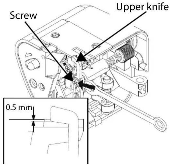 Screw Upper knife 0.5 mm