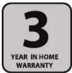 3 YEAR IN HOME WARRANTY