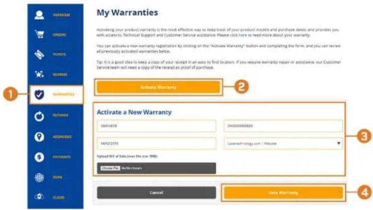 My Warranties Activating your product warranty is the most effective way to keep back of your product models and purchase data, and provides you with access to Technical Support and Customer Service assistance. Please click here to read more about your warranty. You can activate a new warranty regis…