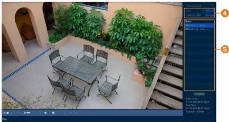 Exterior view of a patio with table, chairs, and greenery (no signage or text)