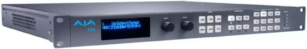 AJA FS4 Usd Output Format 4K2160P5994