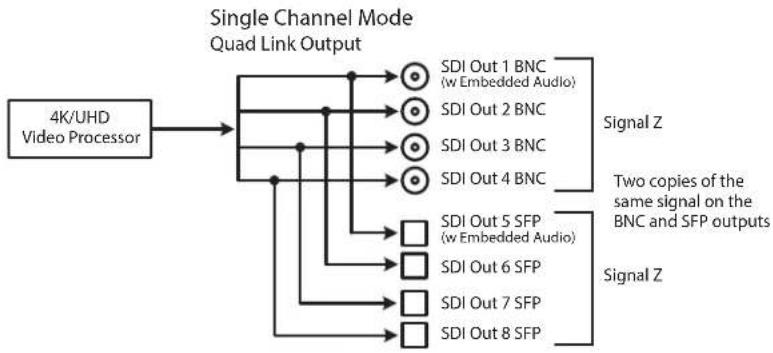 AJA FS4 - Single Channel Mode Output Examples - 1
