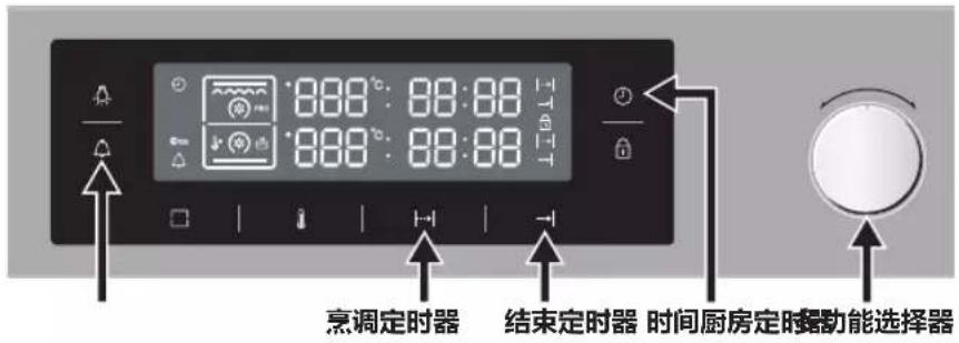 烹调定时器 结束定时器 时间厨房定时器 功能选择器