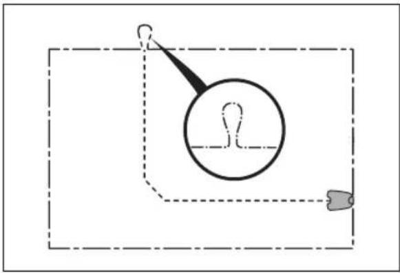 FLYMO EasiLife Go 400 - To examine where to put the boundary wire - 5