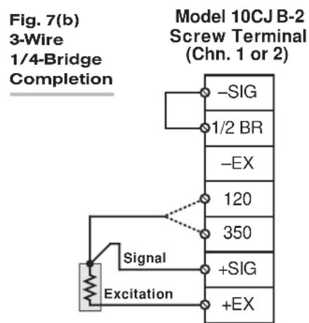 Daytronic 10BVT60 - 4.b 10CJB-2 TRANSDUCER CONNECTIONS - 2